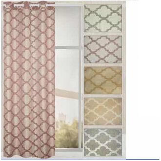 Trade Shop Trade Shop - Tenda Amabile Pannello Singolo 8 Borchie Porta Finestra Cucina Bastone 140x280 Cm