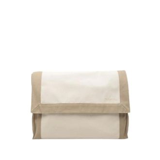 Herm&egrave;s Pre-owned Tapis de Selle Clutch - Dames - Pre-owned - Beige - Maat: ONE Size Zijde