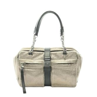 Loewe Pre-owned Laura Lederen Handtas - Dames - Pre-owned - Beige - Maat: ONE Size Leer