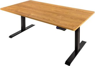 Global Interiors Höhenverstellbarer Schreibtisch Oak Desk 160 x 80 cm