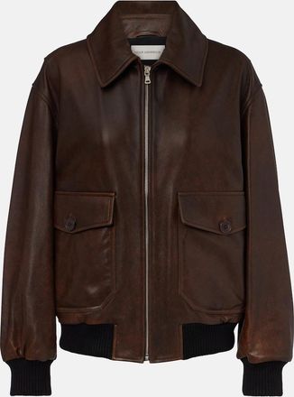 Nour Hammour Anton leather blouson jacket