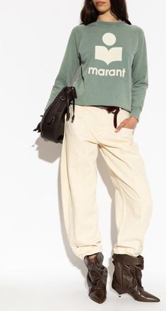 Isabel Marant Millyny Sweatshirt, Womens, Green