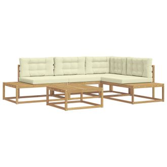 vidaXL Conjunto De Sof&aacute;s De Exterior Blanco 79 X 79 X 37 Cm Poli&eacute;ster Vidaxl