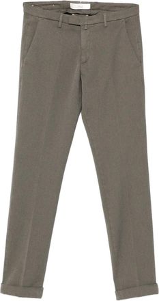 BRIGLIA 1949 cuffed trousers - Groen