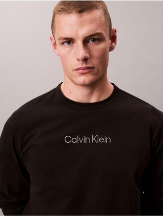 Calvin Klein Mens Calvin Klein Logo Sleep Tee - Black - XL