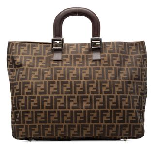 Fendi Pre-owned Fendi Large Zucca Canvas Twins Tote Ladies K8NK0SDCA0LFC6P2