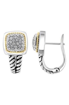 Effy Diamond Pav&eacute; Earrings in Silver at Nordstrom Rack