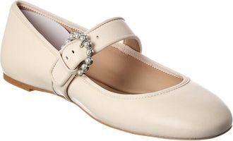 Stuart Weitzman Piper Leather Ballet Flat
