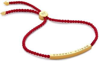 Monica Vinader Linear Mini friendship bracelet - women - Other fibres - One Size - Gold