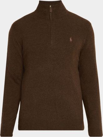 Polo Ralph Lauren Men & apos;s Merino Wool Quarter-Zip Sweater