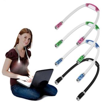 OEM Juego De 4 Luces Led De Lectura Para El Cuello, Recargables Por Usb, Flexibles, 4 Modos, L&aacute;mpara De Mesita De Noche Manos Libres -crezuo