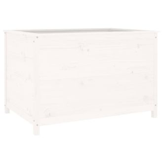 Berkfield Home Garden Raised Bed White 119.5x82.5x78 cm Solid Wood Pine