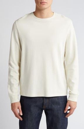 Frame Denim Duo Fold Long Sleeve Cotton T-Shirt in White Canvas at Nordstrom Rack, Size X-Small