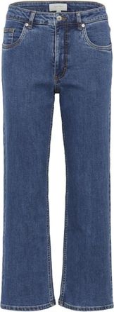 Part Two Straight Jeans - Dames - Regular Fit Jeans - Blauw - W35 - Jeans
