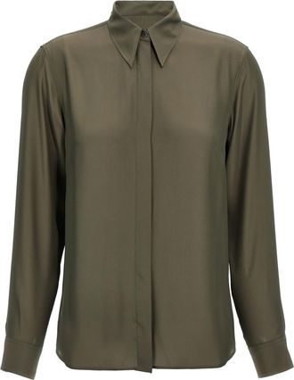 Dries Van Noten Green Chowy Shirt
