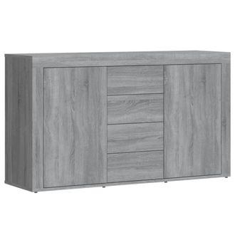 vidaXL Vidaxl - Aparador De Madera Contrachapada Gris Sonoma 120x36x69 Cm