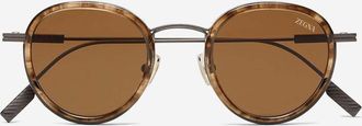 Ermenegildo Zegna Round Sunglasses
