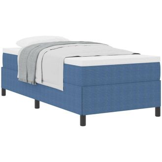 vidaXL Estructura De Cama Azul 80 X 200 Cm Telas De Pana Vidaxl