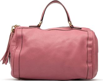 Gucci Pre-owned Womens Medium Pebbled Calfskin Soho Boston Bag - Rose Gold Leather - One Size