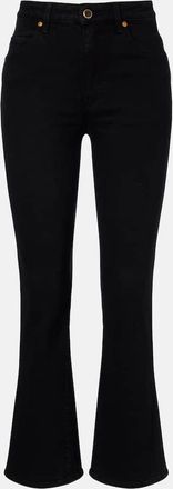 Khaite Vivian high-rise cropped flared jeans