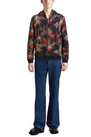 Herno Camouflage Zip Hoodie Jacket - Multicolor