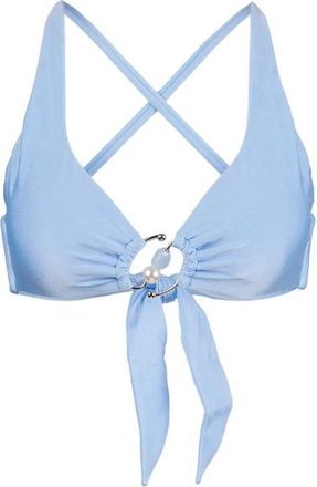 Seafolly Palermo Multi Fit Longline Tri Bra Bikini-Top f&uuml;r Damen | blau