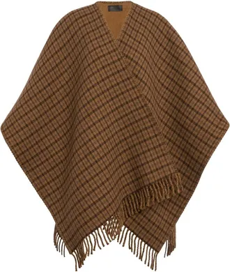 Dondup Cappa Check Double-Face - Jackets - Mujer - Marr&oacute;n - ONE SIZE