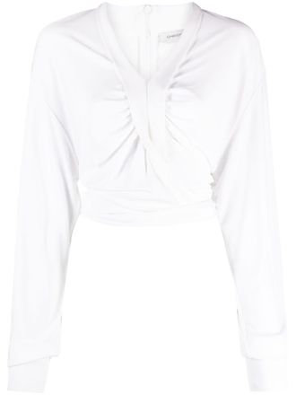 CHRISTOPHER ESBER Cropped blouse - Wit