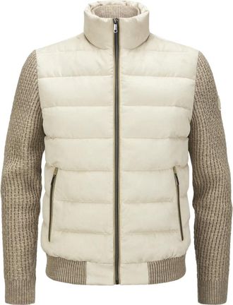Milestone MS Dean Hybrid Jacket - Heren - Winterjassen - Beige - XL - Wol - Jassen