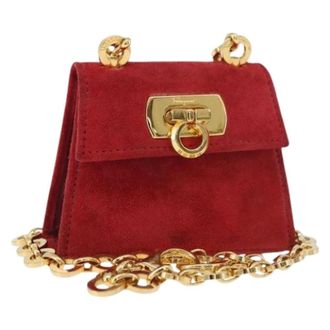 Ferragamo Pre-owned Mini Bags, female, Red, Size: ONE SIZE Pre-owned Mini Shoulder Bag