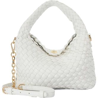 Dune London Dinkydeliberate Woven Top Handle Bag in White at Nordstrom