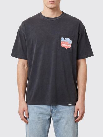 Represent T-shirt girocollo in cotone e canapa con taschino e logo grafico