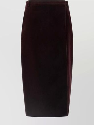 Saint Laurent velvet pencil skirt