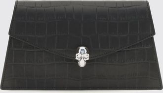Alexander McQueen McQueen Borsa mini in pelle di vitello con stampa cocco e Skull