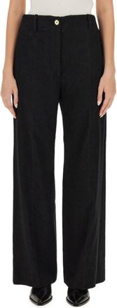 Patou Black Straight Pants