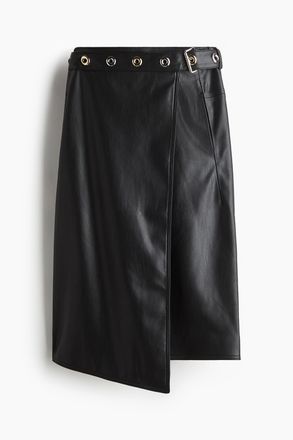 H&M Wickeljupe mit Coating - Schwarz