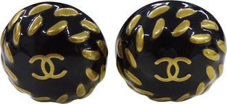 Chanel gold gold Plating Clip Earrings (Pre-Owned)