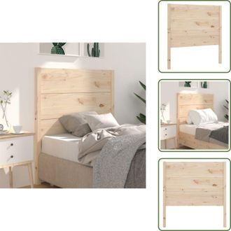 vidaXL The Living Store Testiera per Letto 81x4x100 cm in Legno Massello di Pino - Testiera in pino