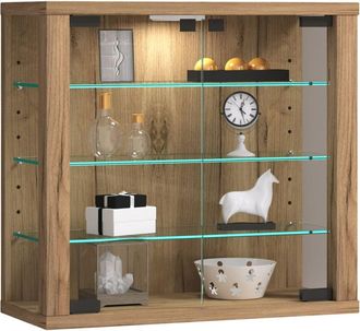 ebuy24 Ebuy24 - Vcm Vitrina Colgante Vitrina Vidrio Con Vidrio De Seguridad Esg Dimensiones: Al. 40 X An. 43 X T. 18 Cm Estuche Colgante Vidrio Moderno Y Con