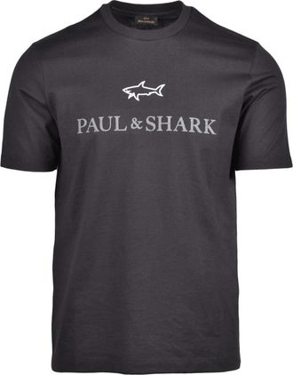 Paul & Shark tshirt - Heren - T-shirts - Zwart - XL - Katoen - Tops