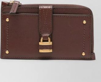 Chlo&eacute; paddington clutch bag gold tone hardware