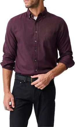 Rodd & Gunn Barrhill Sports Fit Button-Down Shirt in Mulberry at Nordstrom, Size Xxx-Large