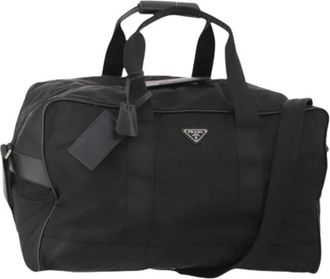 Prada Pre-owned Weekend Bags, female, Black, Size: ONE SIZE Pre-owned Vintage Boston Bag