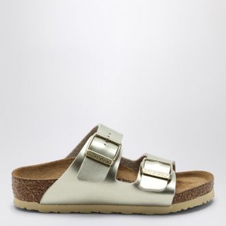 Birkenstock Slide Arizona Birko-Flor metallic gold