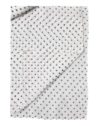 Dolce & Gabbana Womens Polka-Dot Polyester Shawl White