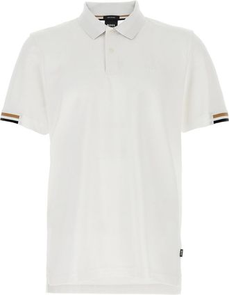 HUGO BOSS White Parlay 147 Polo Shirt