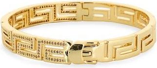 Eye Candy Los Angeles Sienna Cubic Zirconia Bangle Bracelet in Gold at Nordstrom Rack
