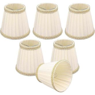 OEM Juego De 6 Pantallas De L&aacute;mpara Con Clip Para L&aacute;mparas De Mesa, L&aacute;mparas De Pie Y L&aacute;mparas De Noche, 90 X 140 X 130 Mm, Para L&aacute;mparas De Ara&ntilde;a, Bombil