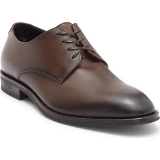BOSS Derreck Plain Toe Derby in Dark Brown at Nordstrom Rack, Size 10.5Us / 9.5Uk