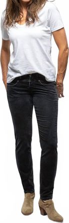 Mac Jeans Rich Slim Velvet Jeans In Grey